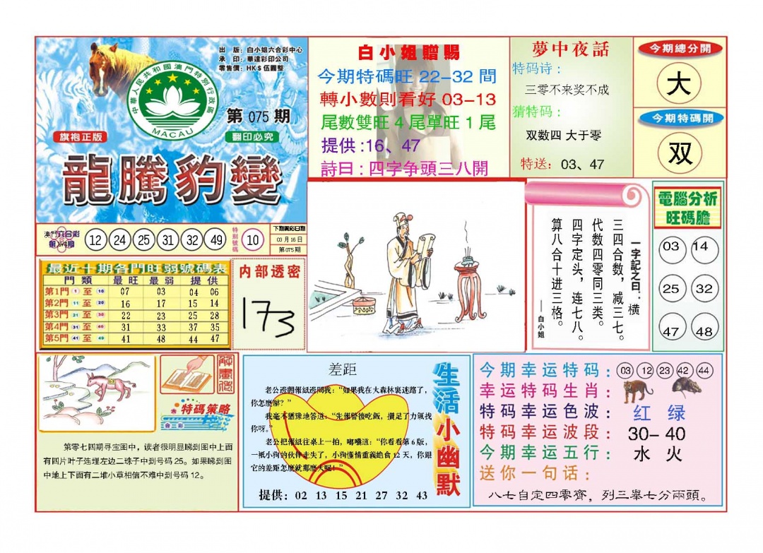 075期龙腾豹变[图]